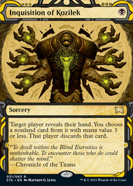 Inquisition of Kozilek (Etched Foil) [Strixhaven Mystical Archive] | Exor Games Dartmouth