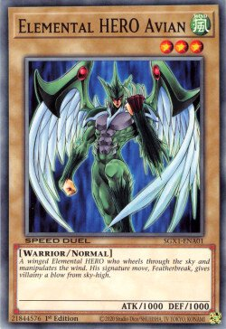 Elemental HERO Avian [SGX1-ENA01] Common | Exor Games Dartmouth