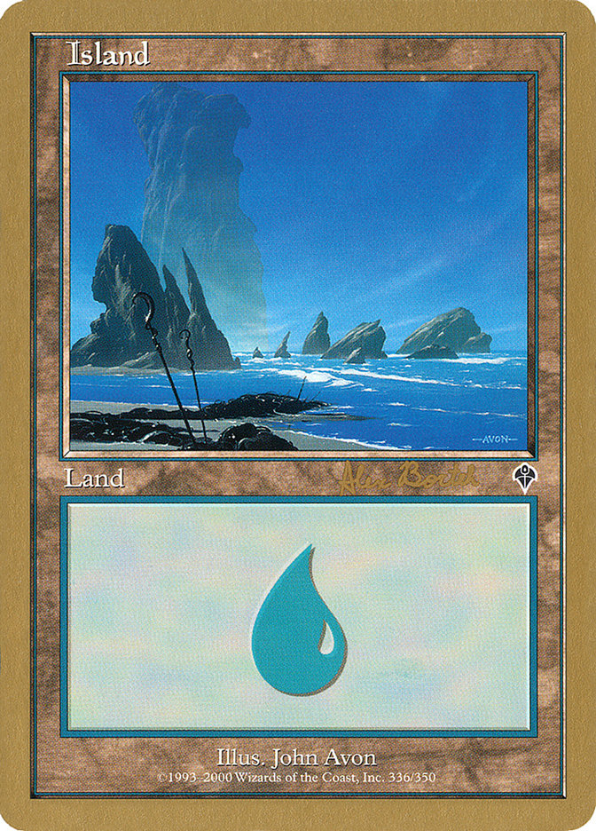 Island (ab336a) (Alex Borteh) [World Championship Decks 2001] | Exor Games Dartmouth