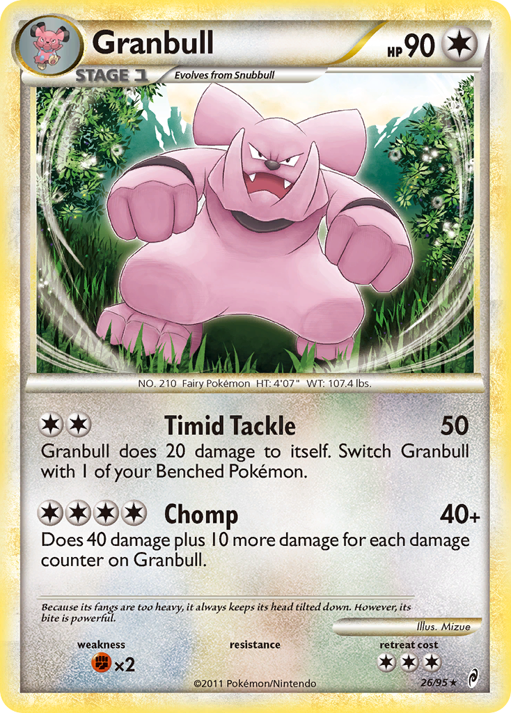 Granbull (26/95) [HeartGold & SoulSilver: Call of Legends] | Exor Games Dartmouth