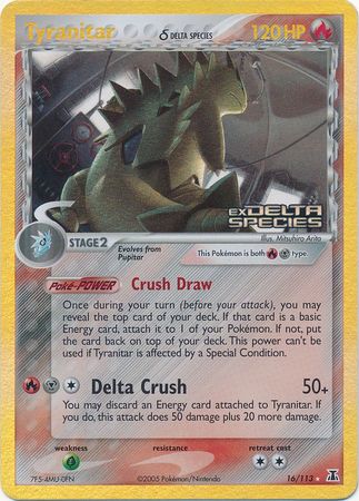 Tyranitar (16/113) (Delta Species) (Stamped) [EX: Delta Species] | Exor Games Dartmouth