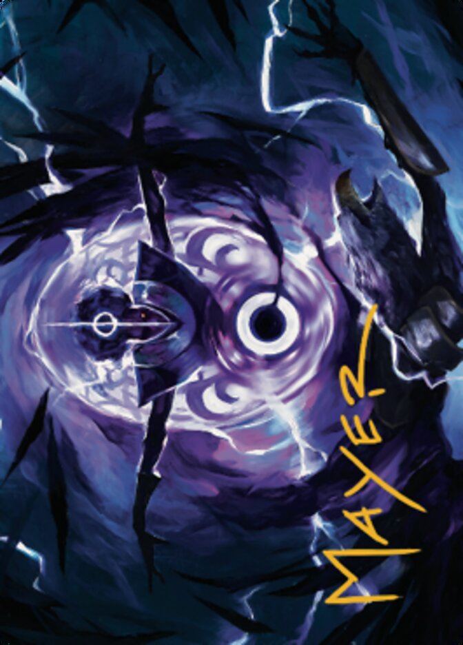 Rona's Vortex Art Card (Gold-Stamped Signature) [Dominaria United Art Series] | Exor Games Dartmouth