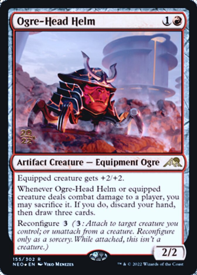 Ogre-Head Helm [Kamigawa: Neon Dynasty Prerelease Promos] | Exor Games Dartmouth