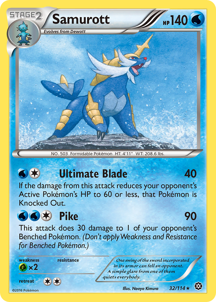 Samurott (32/114) [XY: Steam Siege] | Exor Games Dartmouth