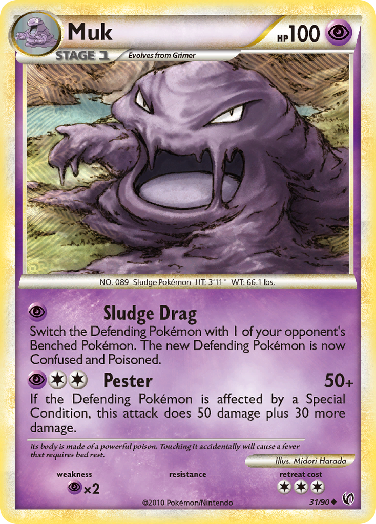 Muk (31/90) [HeartGold & SoulSilver: Undaunted] | Exor Games Dartmouth