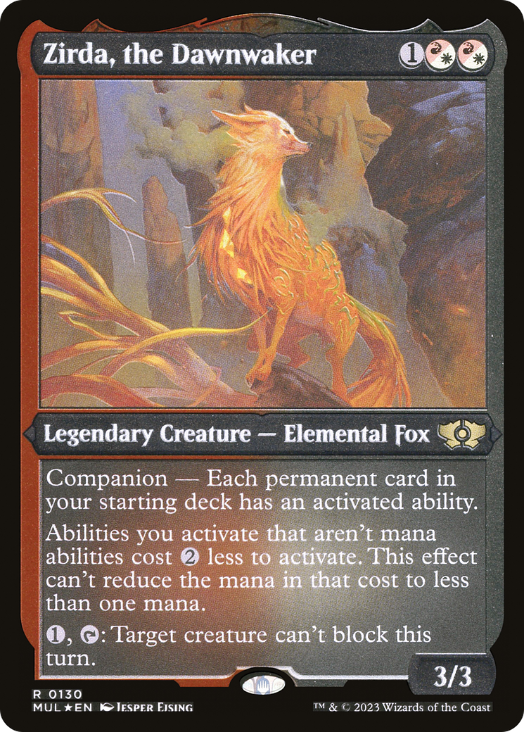 Zirda, the Dawnwaker (Foil Etched) [Multiverse Legends] | Exor Games Dartmouth