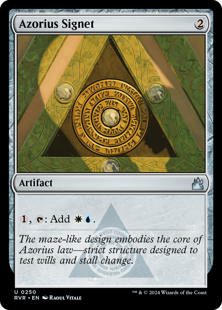 Azorius Signet [Ravnica Remastered] | Exor Games Dartmouth