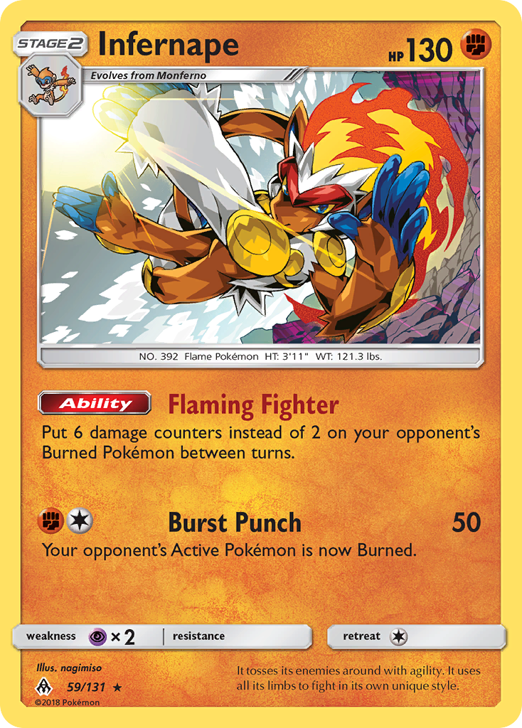 Infernape (59/131) [Sun & Moon: Forbidden Light] | Exor Games Dartmouth