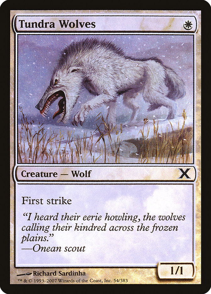 Tundra Wolves (Premium Foil) [Tenth Edition] | Exor Games Dartmouth
