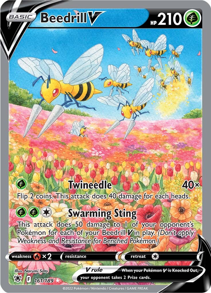 Beedrill V (161/189) [Sword & Shield: Astral Radiance] | Exor Games Dartmouth