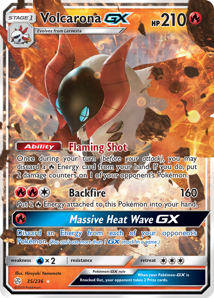 Volcarona GX (35/236) [Sun & Moon: Cosmic Eclipse] | Exor Games Dartmouth