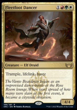 Fleetfoot Dancer (Promo Pack) [Streets of New Capenna Promos] | Exor Games Dartmouth