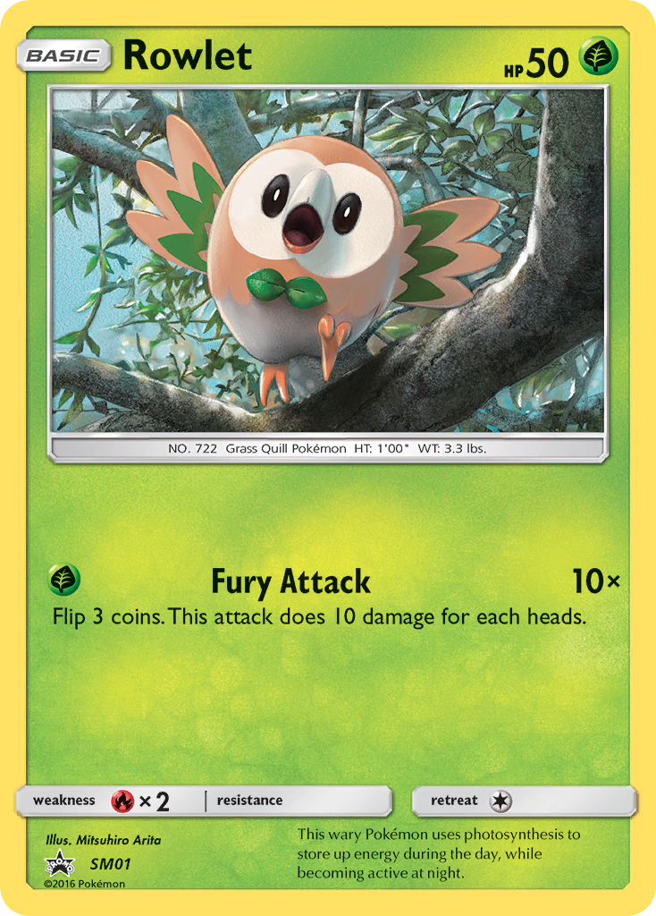 Rowlet (SM01) [Sun & Moon: Black Star Promos] | Exor Games Dartmouth