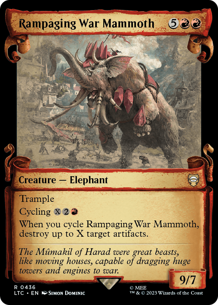 Rampaging War Mammoth [The Lord of the Rings: Tales of Middle-Earth Commander Showcase Scrolls] | Exor Games Dartmouth