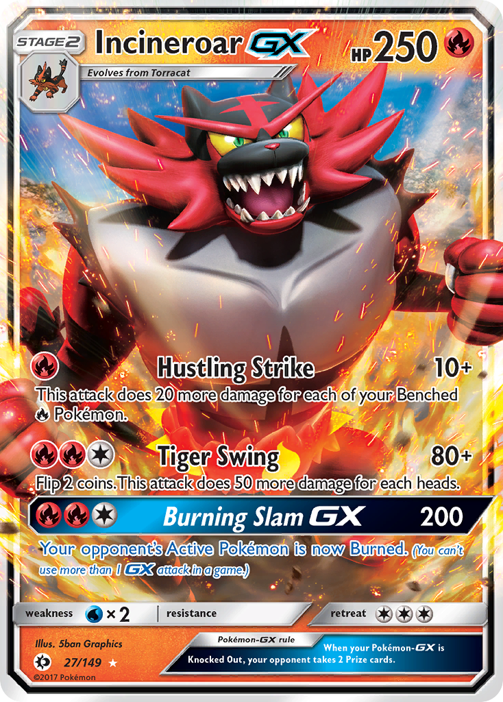 Incineroar GX (27/149) (Jumbo Card) [Sun & Moon: Base Set] | Exor Games Dartmouth