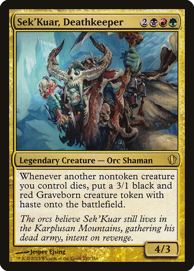 Sek'Kuar, Deathkeeper [Commander 2013] | Exor Games Dartmouth