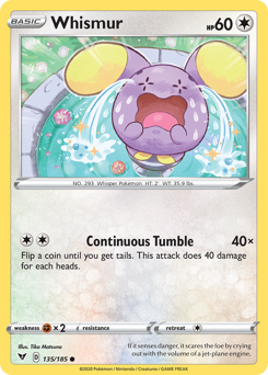 Whismur (135/185) [Sword & Shield: Vivid Voltage] | Exor Games Dartmouth