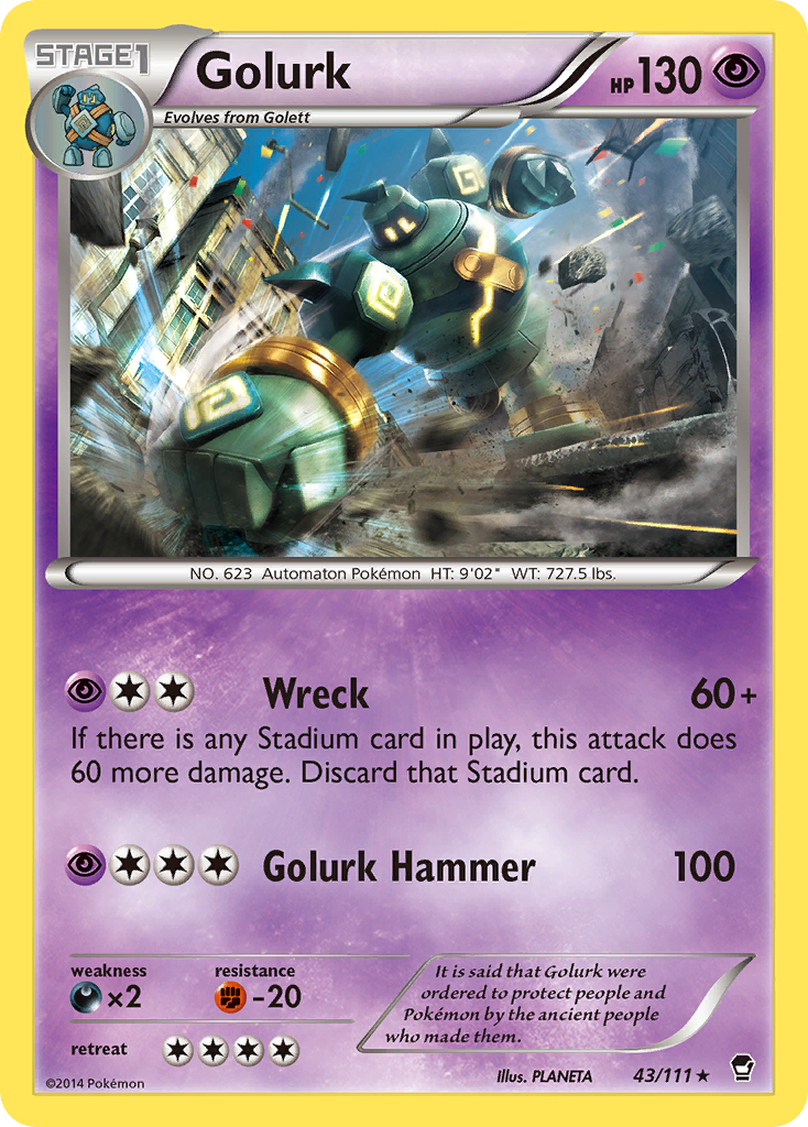 Golurk (43/111) [XY: Furious Fists] | Exor Games Dartmouth