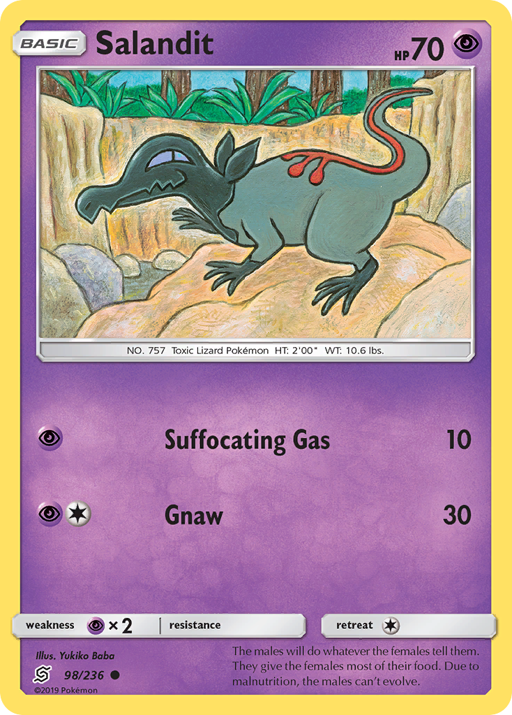 Salandit (98/236) [Sun & Moon: Unified Minds] | Exor Games Dartmouth