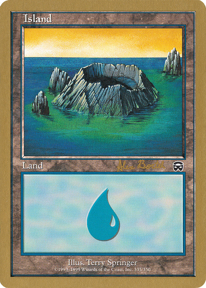 Island (ab335) (Alex Borteh) [World Championship Decks 2001] | Exor Games Dartmouth