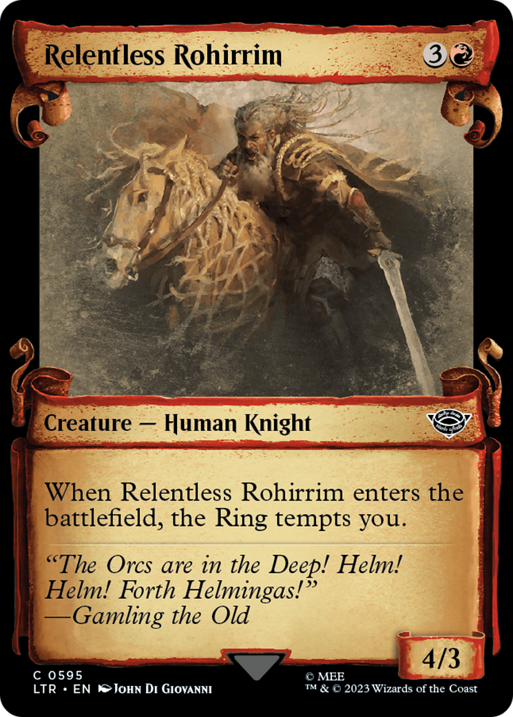 Relentless Rohirrim [The Lord of the Rings: Tales of Middle-Earth Showcase Scrolls] | Exor Games Dartmouth