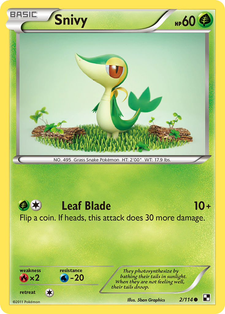 Snivy (2/114) [Black & White: Base Set] | Exor Games Dartmouth