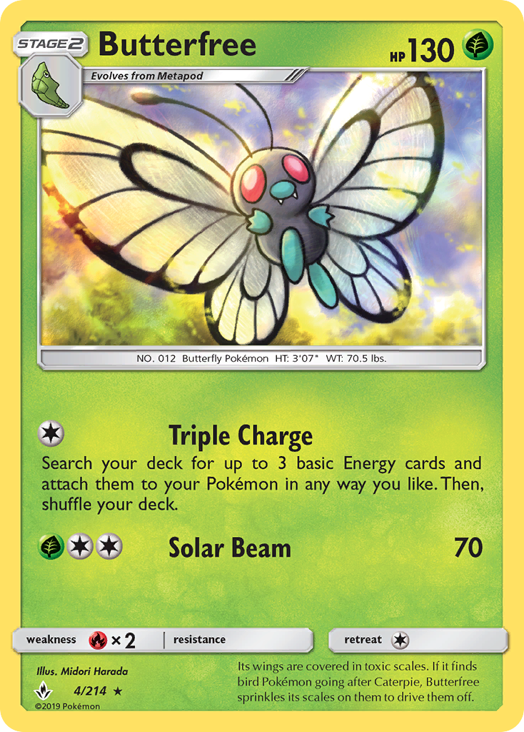 Butterfree (4/214) [Sun & Moon: Unbroken Bonds] | Exor Games Dartmouth