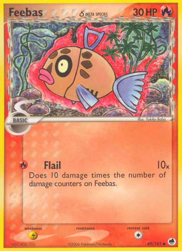 Feebas (49/101) (Delta Species) [EX: Dragon Frontiers] | Exor Games Dartmouth