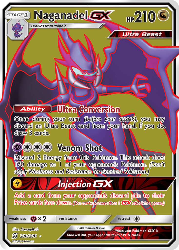 Naganadel GX (230/236) [Sun & Moon: Unified Minds] | Exor Games Dartmouth