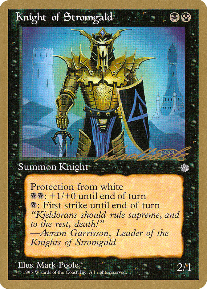 Knight of Stromgald (Leon Lindback) [Pro Tour Collector Set] | Exor Games Dartmouth