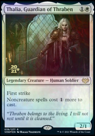 Thalia, Guardian of Thraben [Innistrad: Crimson Vow Prerelease Promos] | Exor Games Dartmouth