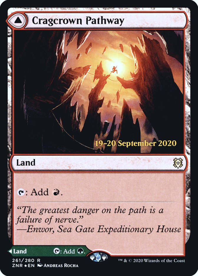 Cragcrown Pathway // Timbercrown Pathway  [Zendikar Rising Prerelease Promos] | Exor Games Dartmouth