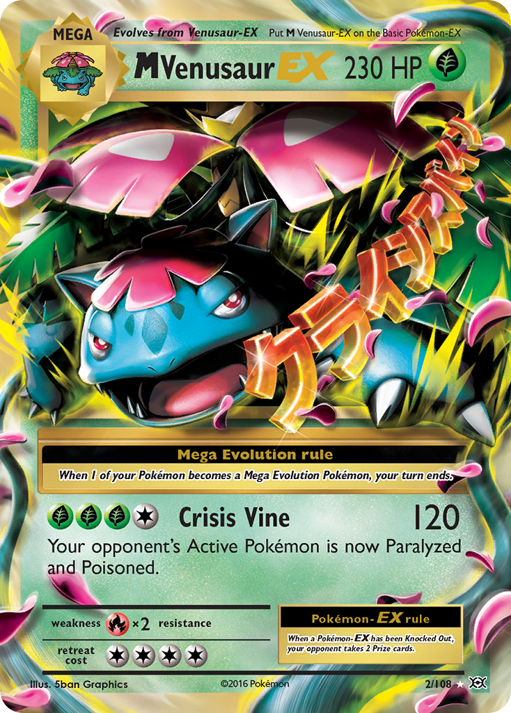 M Venusaur EX (2/108) [XY: Evolutions] | Exor Games Dartmouth