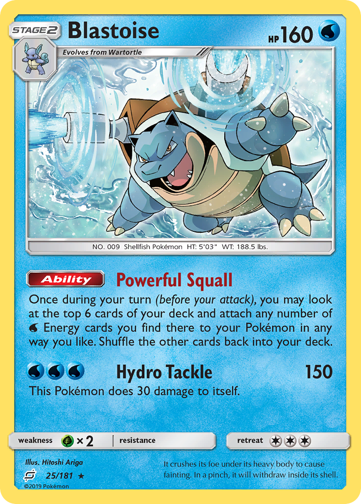 Blastoise (25/181) [Sun & Moon: Team Up] | Exor Games Dartmouth