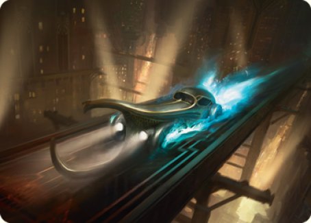 Run Out of Town Art Card [Streets of New Capenna Art Series] | Exor Games Dartmouth