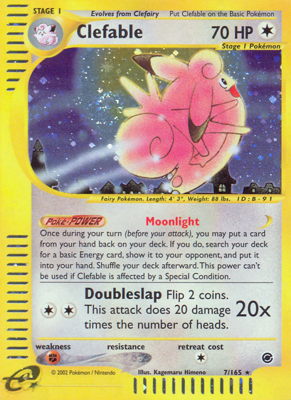 Clefable (7/165) [Expedition: Base Set] | Exor Games Dartmouth