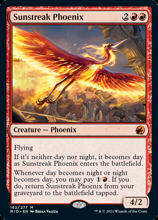 Sunstreak Phoenix [Innistrad: Midnight Hunt] | Exor Games Dartmouth