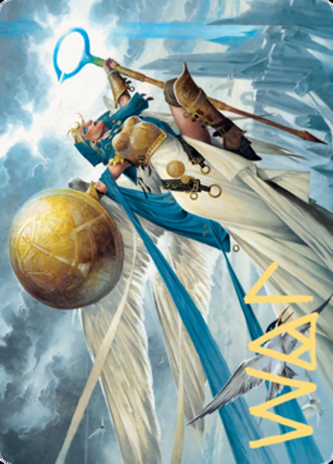 Linvala, Shield of Sea Gate Art Card (Gold-Stamped Signature) [Zendikar Rising Art Series] | Exor Games Dartmouth