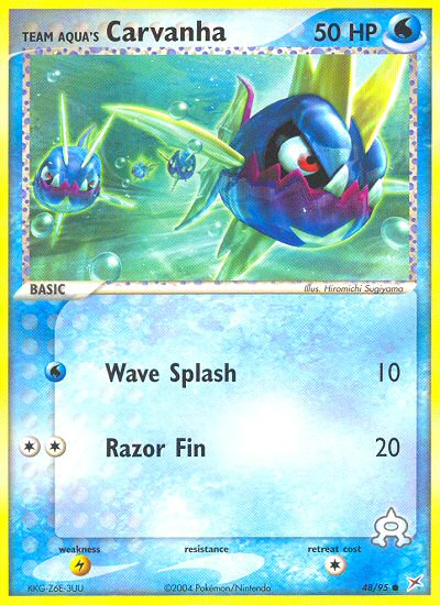 Team Aqua's Carvanha (48/95) [EX: Team Magma vs Team Aqua] | Exor Games Dartmouth