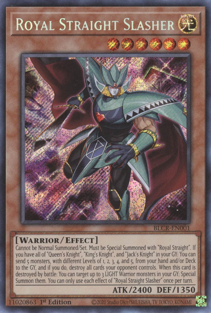 Royal Straight Slasher [BLCR-EN001] Secret Rare | Exor Games Dartmouth
