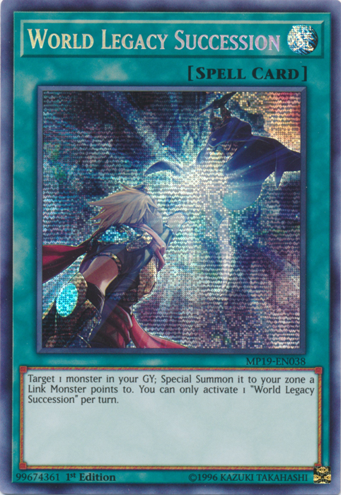 World Legacy Succession [MP19-EN038] Prismatic Secret Rare | Exor Games Dartmouth