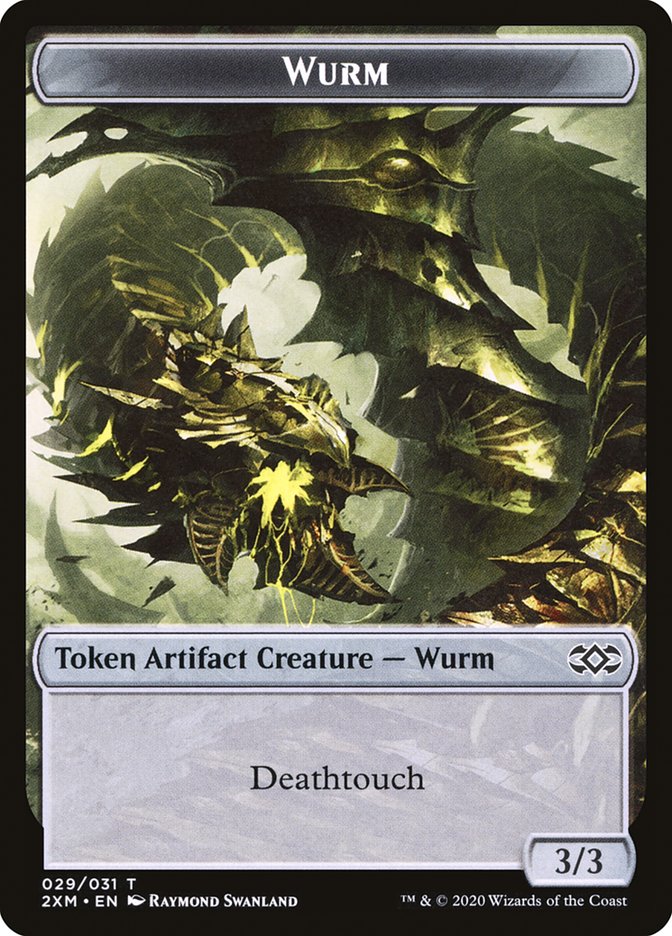 Wurm (029/031) [Double Masters Tokens] | Exor Games Dartmouth