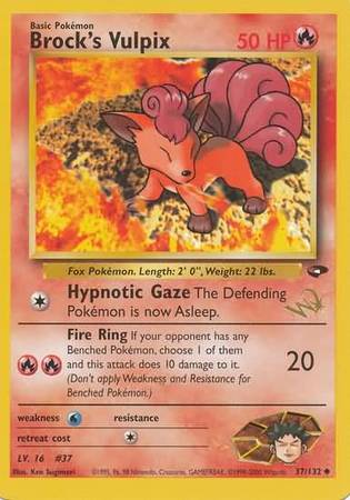 Brock's Vulpix (37/132) (W Stamped Promo) [Gym Challenge Unlimited] | Exor Games Dartmouth