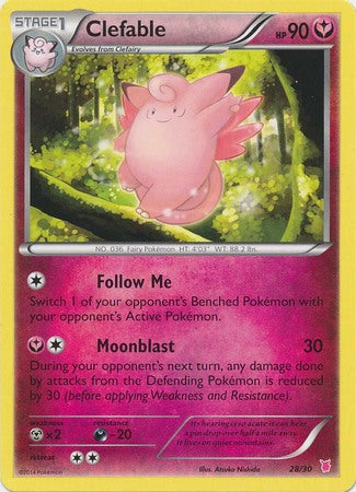 Clefable (28/30) [XY: Trainer Kit 1 - Wigglytuff] | Exor Games Dartmouth