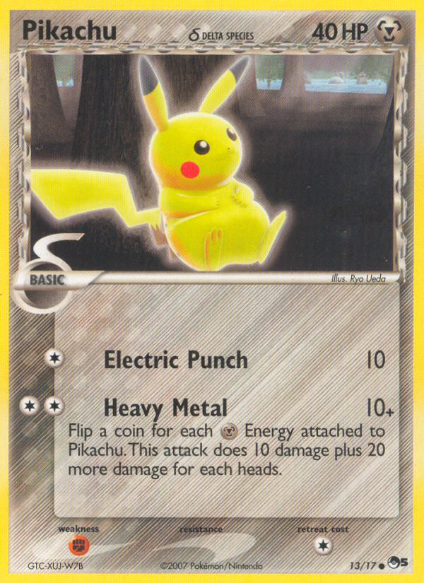 Pikachu (13/17) (Delta Species) [POP Series 5] | Exor Games Dartmouth