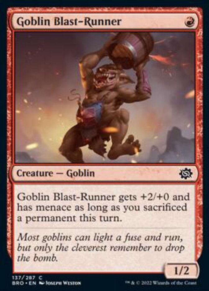 Goblin Blast-Runner [The Brothers' War] | Exor Games Dartmouth