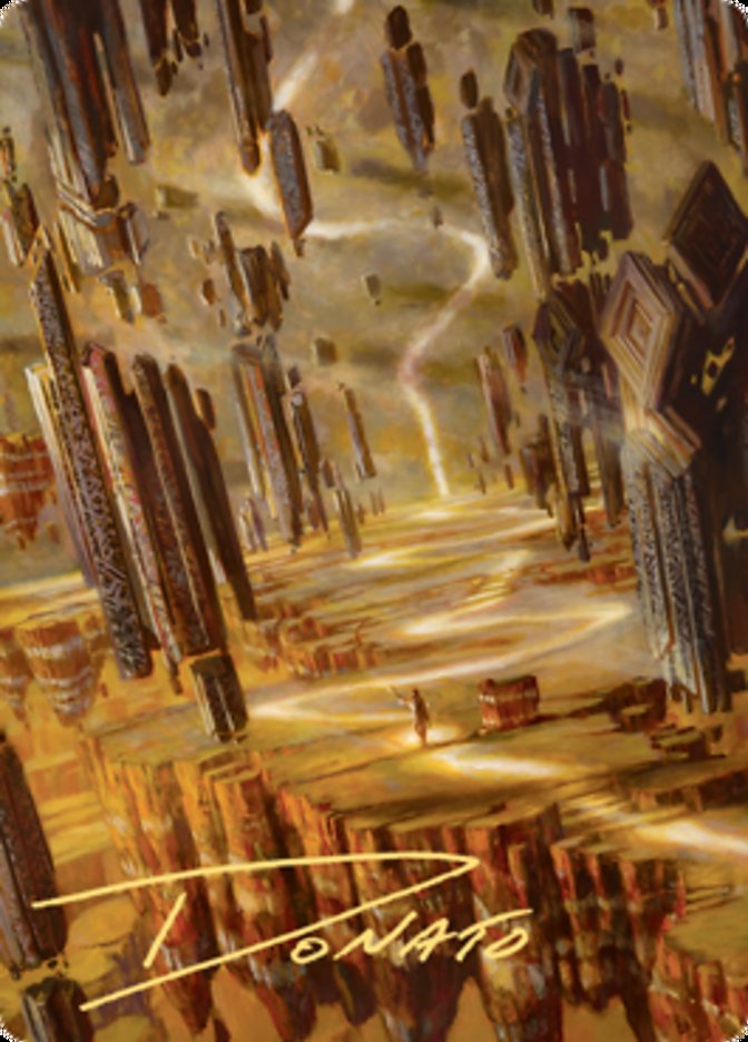 Brightclimb Pathway Art Card (Gold-Stamped Signature) [Zendikar Rising Art Series] | Exor Games Dartmouth