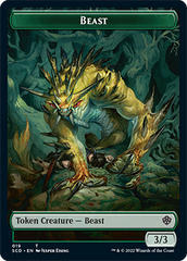 Beast // Beast Double-Sided Token [Starter Commander Decks] | Exor Games Dartmouth