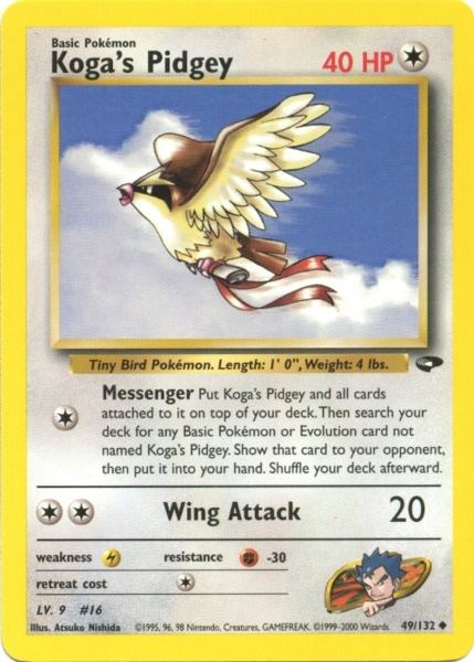 Koga's Pidgey (49/132) [Gym Challenge Unlimited] | Exor Games Dartmouth