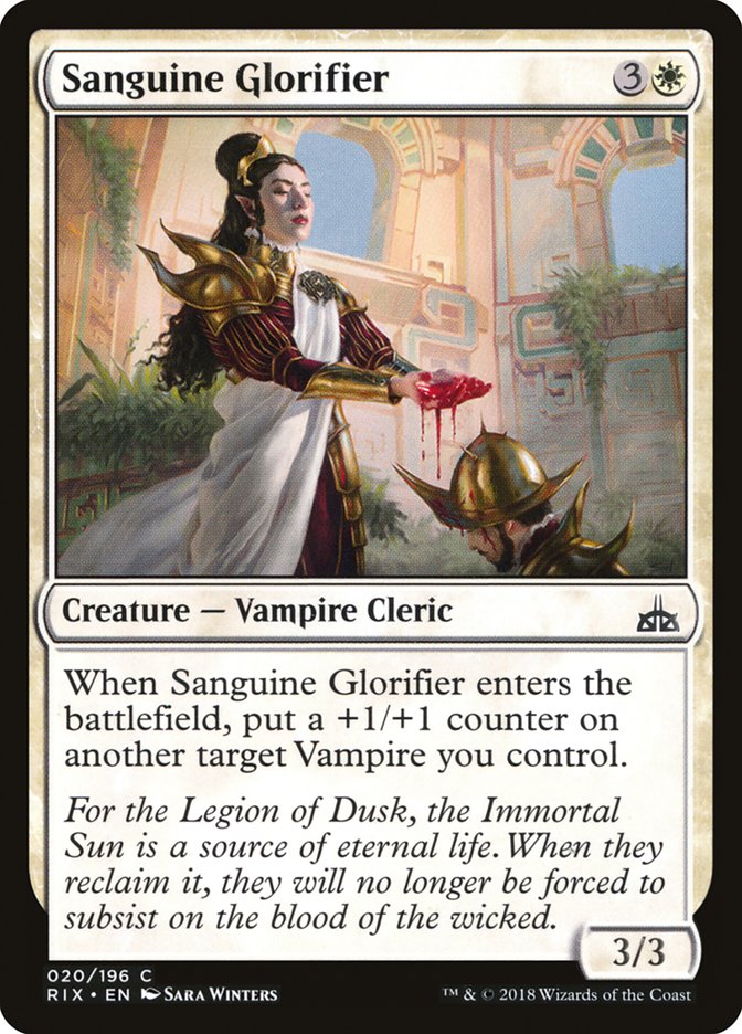 Sanguine Glorifier [Rivals of Ixalan] | Exor Games Dartmouth